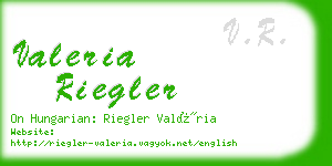 valeria riegler business card